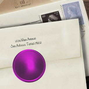 Magenta Pink Envelope Seal