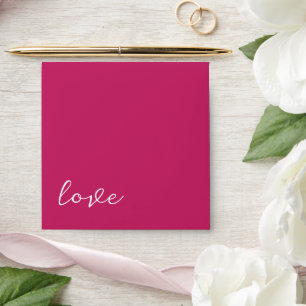 Magenta Pink Love Wedding Envelopes