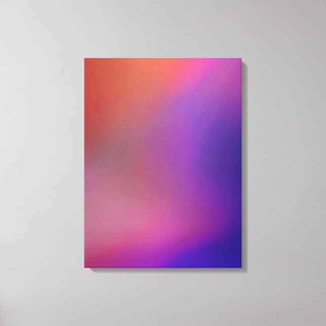 Magenta Pink Orange Purple & Red Abstract Canvas Print (Front)