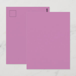 Magenta Pink Spring Season Solid Colour Postcard