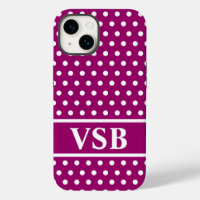 Magenta Polka Dots
