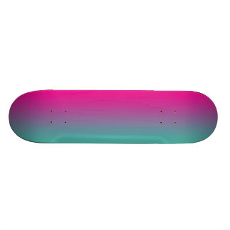 Magenta Purple And Teal Skateboard