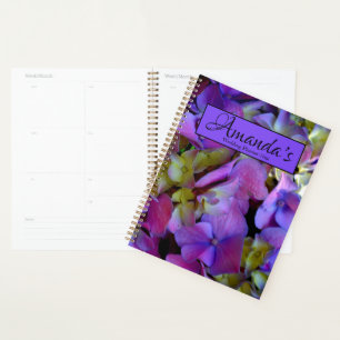 Magenta Purple blue Hydrangeas flowers wedding Planner