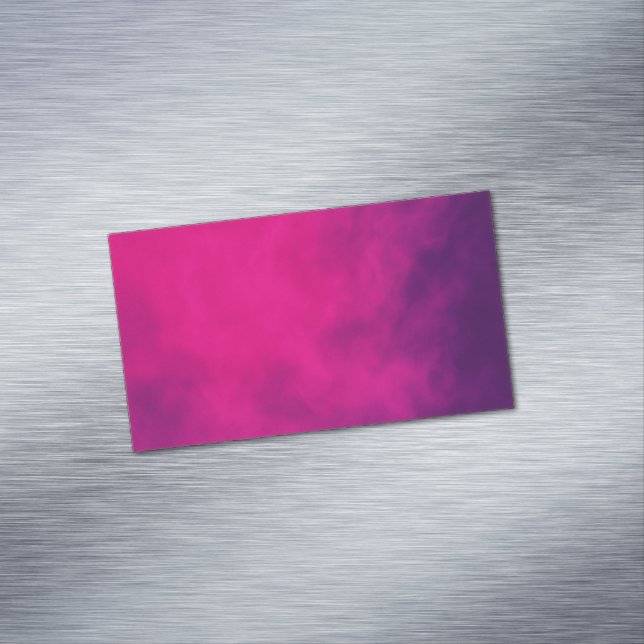 Magenta Purple Business Card Magnet – Customizable (In Situ)