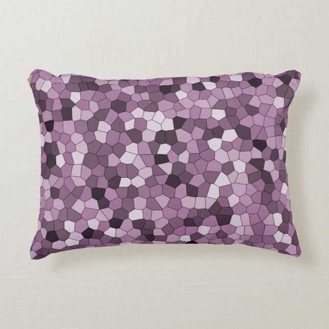 Magenta Purple Pink Pattern Accent Pillow (Front)