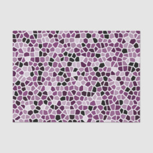 Magenta Purple Pink Stained Glass Pattern Tissue Paper