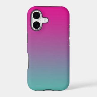 Magenta Purple & Teal Ombre