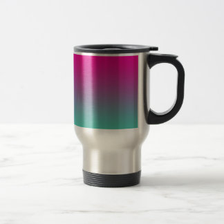 Magenta Purple & Teal Ombre Travel Mug