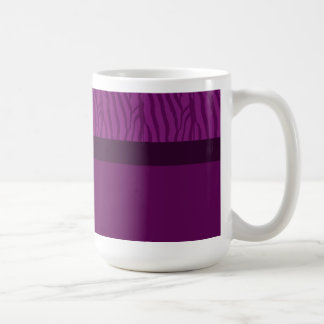 Magenta Purple Zebra Fur Pattern Coffee Mug
