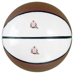 Magenta-Red, Yellowish Orange  decorative Basketball