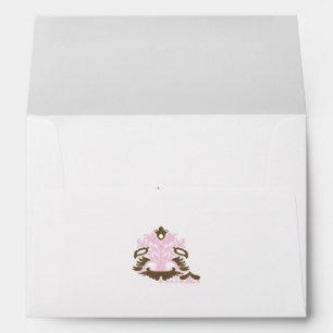 Magenta-Red, Yellowish Orange  decorative Envelope