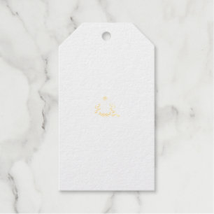 Magenta-Red, Yellowish Orange decorative Gift Tags