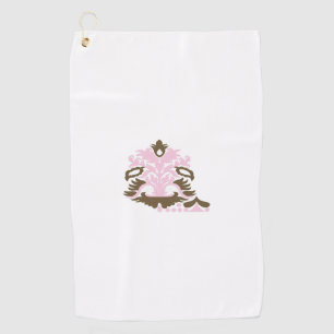 Magenta-Red, Yellowish Orange  decorative Golf Towel