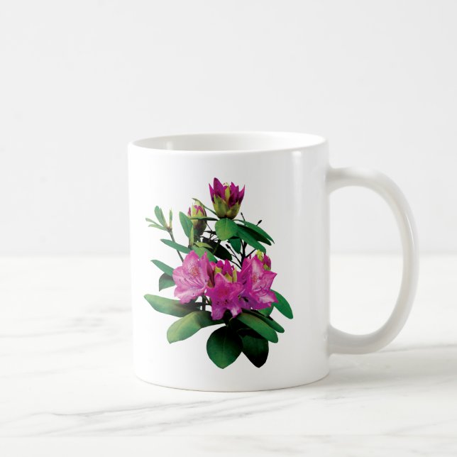Magenta Rhododendronswith Buds Coffee Mug (Right)
