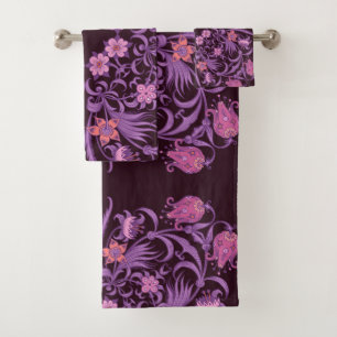 Magenta rose violet mandala artistique