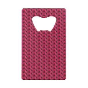 Magenta Roses Credit Card Bottle Opener