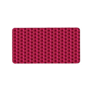 Magenta Roses Label
