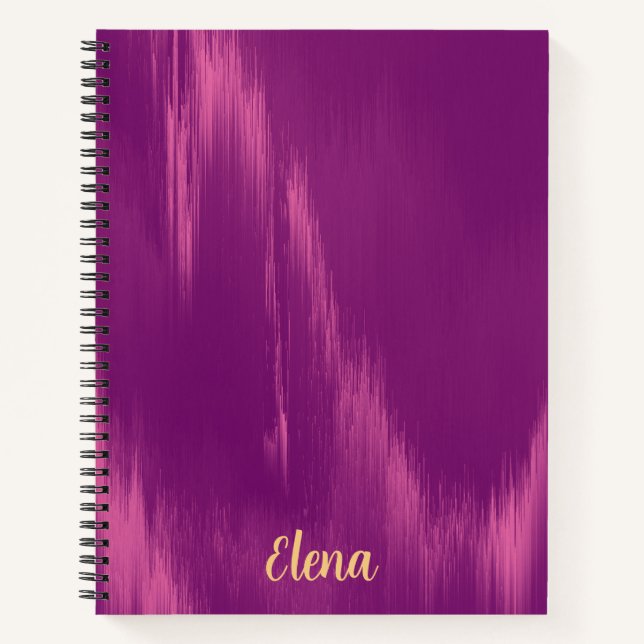 Magenta Shimmer Notebook (Front)