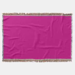 Magenta (solid colour)  throw blanket