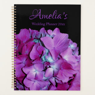 Magenta teal hydrangeas floral flower wedding planner