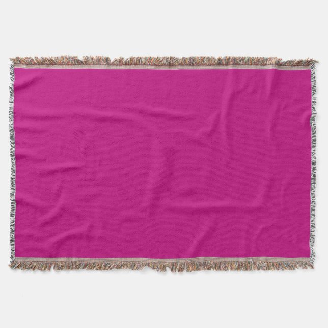 Magenta  throw blanket (Front)