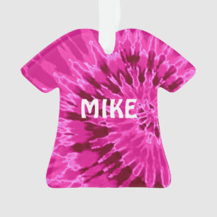 Magenta Tie Dye T-Shirt Ornament