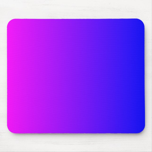 Magenta to Blue Gradient Mouse Pad (Front)