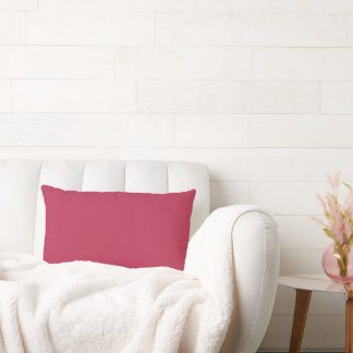 Magenta Trend Colour Crimson Red Bright Maroon Lumbar Pillow