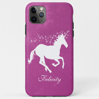 Magenta Unicorn coque iphone Coque personnalisé