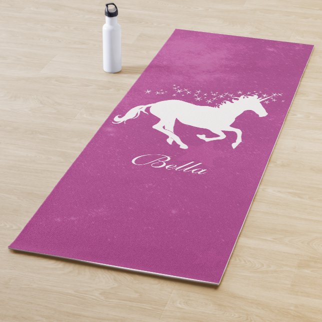 Magenta Unicorn Personalized Yoga Mat (In Situ)