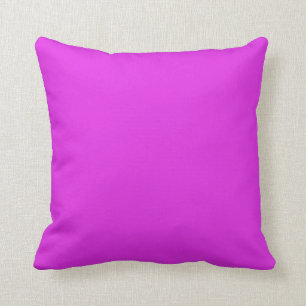 Magenta Violet Bright Purple Colour Background Throw Pillow
