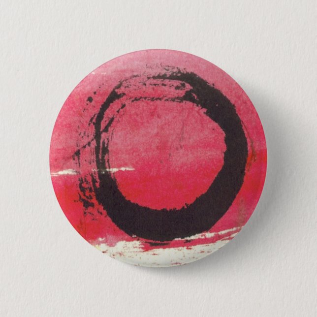 Magenta Zen Circle 2 Inch Round Button (Front)