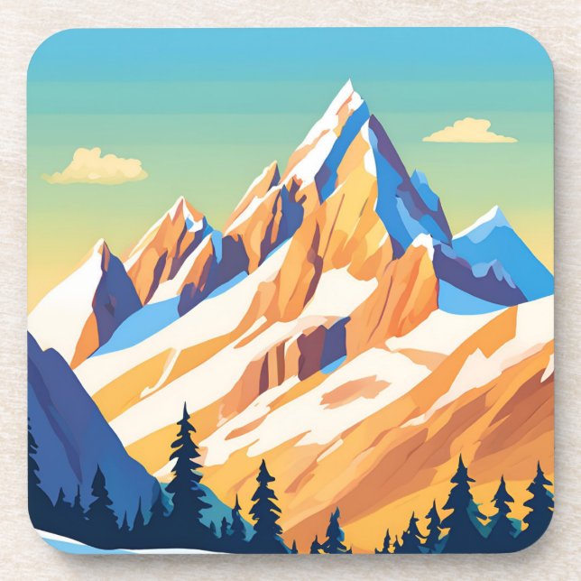 Magestic Mountains Coaster (Front)