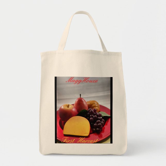 MaggHouze First Harvest Grocery Tote (Front)