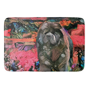 MAGGIE black chow crate or bath mat