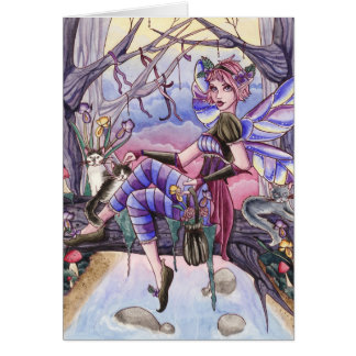 Maggie - carte de fée et de chat