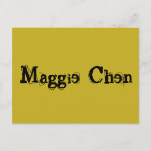Maggie Chen from the Tv show Orphan black, distres Postcard