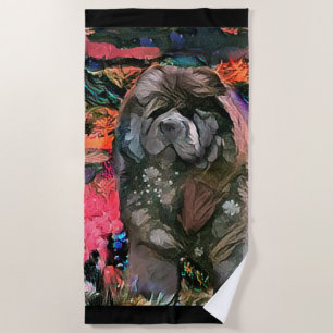 MAGGIE chou noire serviette de plage