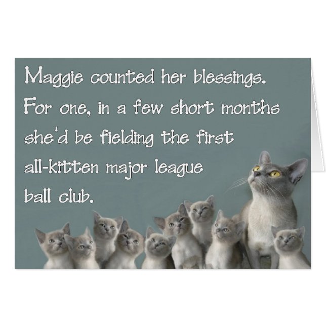 Maggie counted her blessings (Front Horizontal)