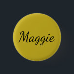 Maggie from Orphan Black name of character script 1 Inch Round Button<br><div class="desc">maggie is a character from the TVshow Orphan Black</div>