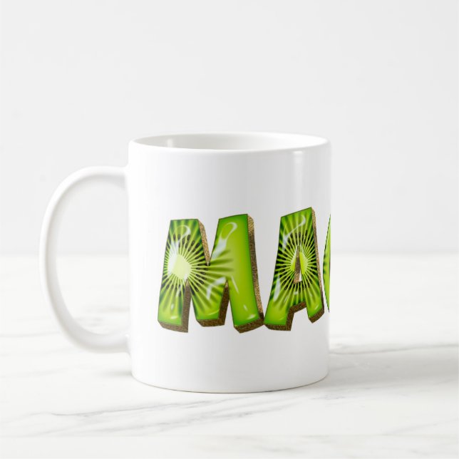 Maggie Name Kiwi Style Mug Tea Mug Coffee Mug (Left)