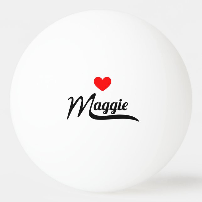 Maggie Ping Pong Ball (Front)