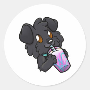 Maggie Unicorn Frappuccino Sips   Classic Round Sticker