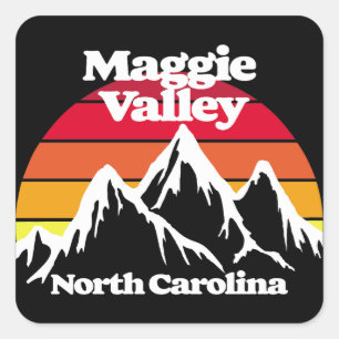Maggie Valley North Carolina Square Sticker