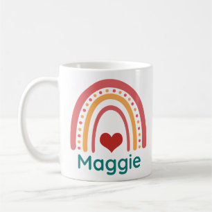 Maggie Vintage Boho Rainbow Coffee Mug