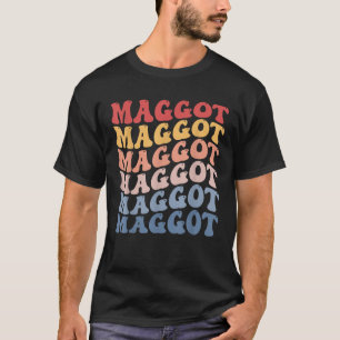 Maggot Groovy Retro T Shirt