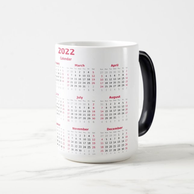 Magic 2022 Calendrier Morphing Mug (Devant droit)