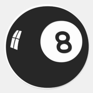 Magic 8 Ball Classic Round Sticker