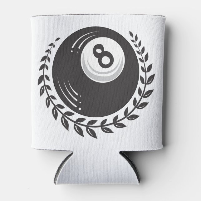 Magic 8 Ball Tattoo Can Cooler (Front)