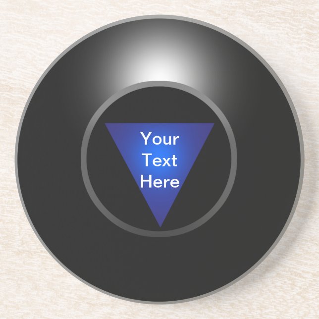Magic 8 Ball - Your Text Coaster (Front)